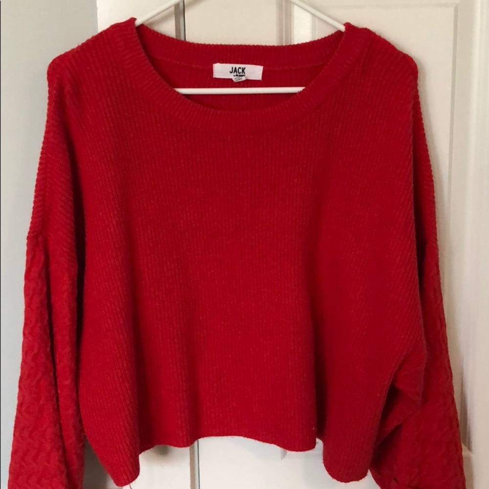 Jack by BB Dakota Red Knit Sweater